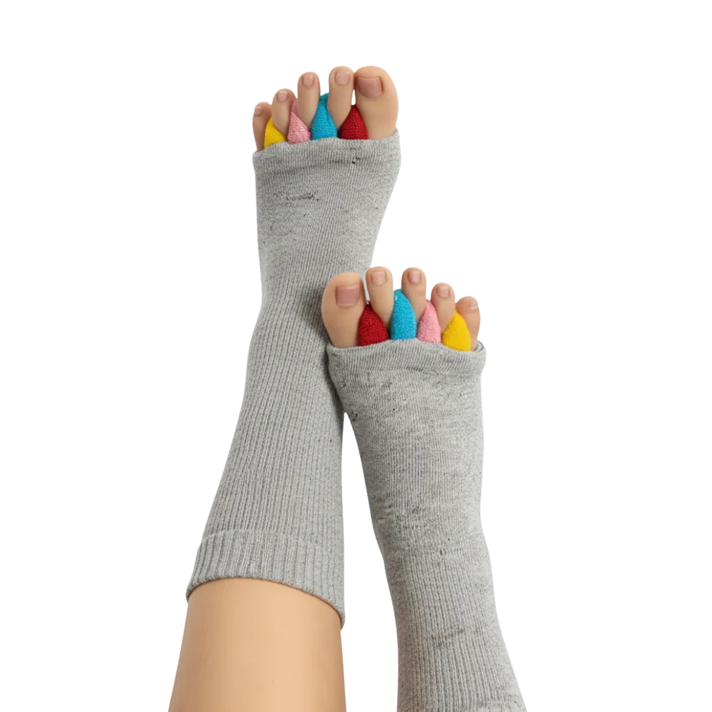 Komfortsokker med innebygd tå-separator